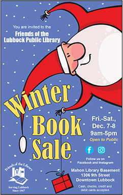 2018 Winter Book Sale poster