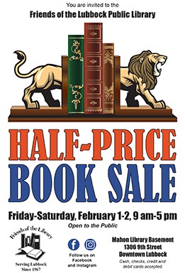 2019 Half Price Book Sale poster