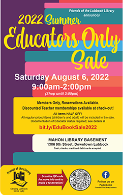 2022 Summer Educators Only Sale poster