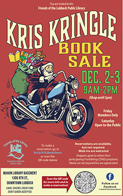 2022 Kris Kringle Book Sale poster